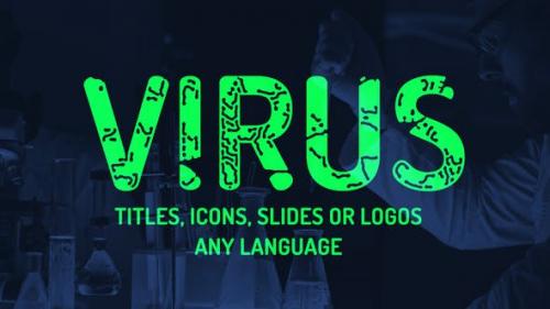 Videohive - Virus titles, logo, icons reveal. Instagram stories presets.