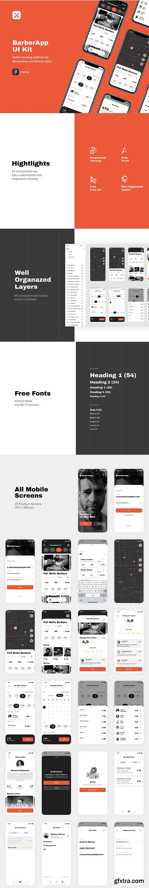 BarberApp UI Kit