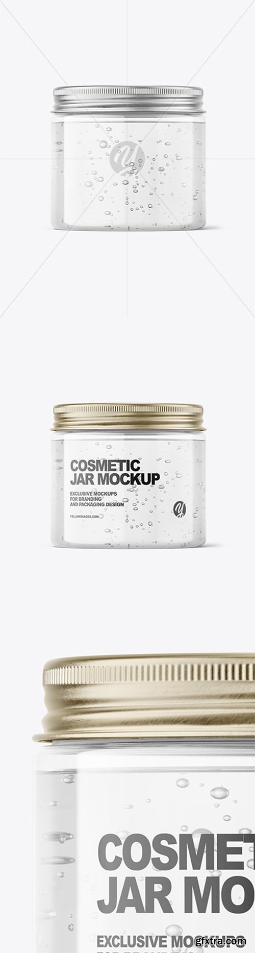 Gel Jar with Metallic Cap Mockup 54922