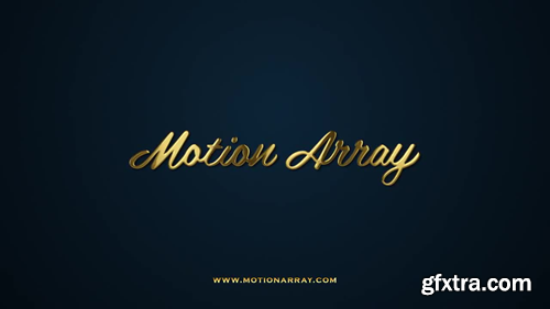 MotionArray Gold Logo Reveal 196441