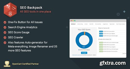 SEO Backpack v3.10.1 - All SEO Tools in One Place - OpenCart Module