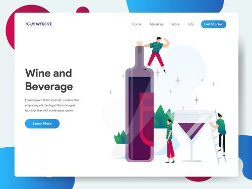 Wine and Beverage Illustration - wine-and-beverage-illustration