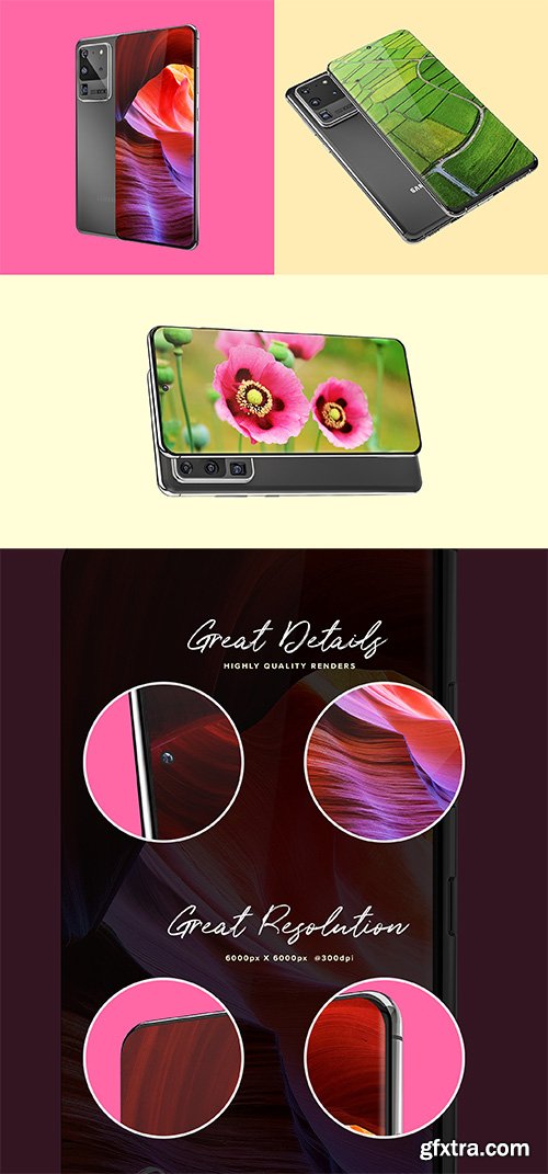 Galaxy S20 Ultra Device Mockup Galaxy S20 Ultra Device Mockup