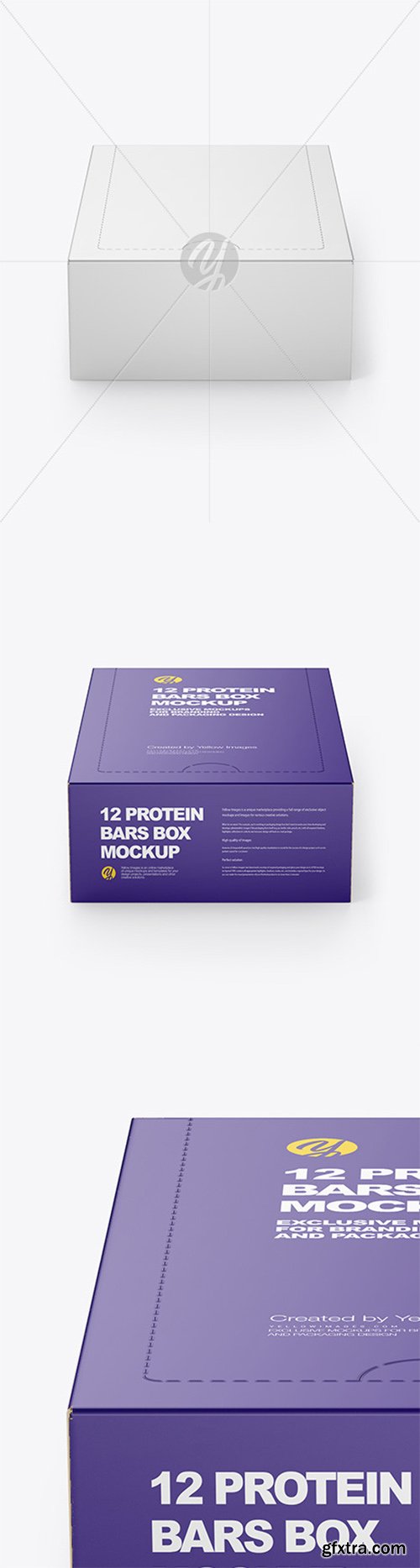 12 Protein Bars Box Mockup 55400