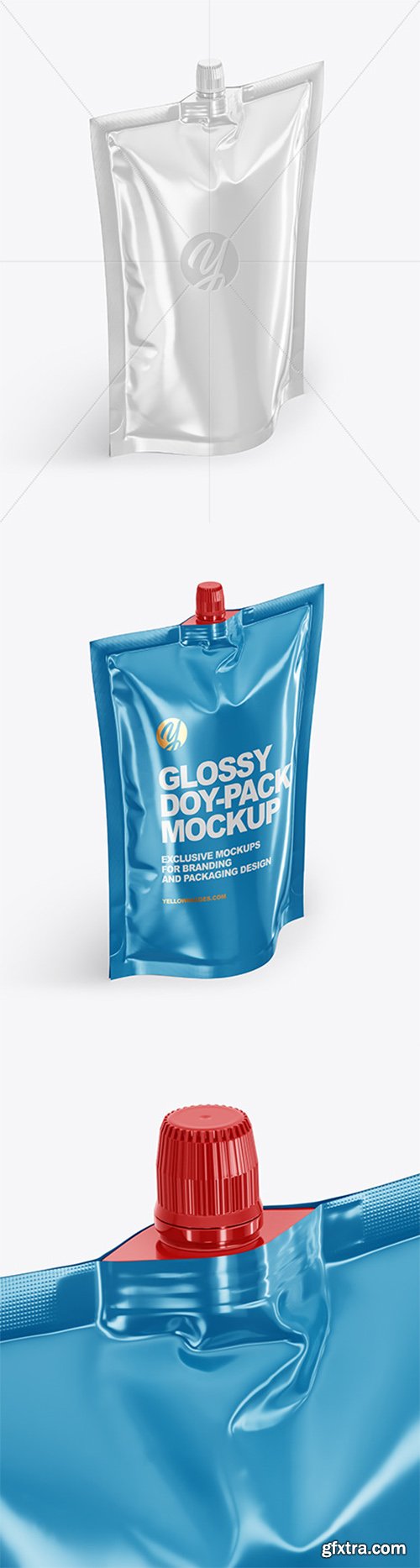 Glossy Doy-Pack Mockup 55431 Glossy Doy-Pack Mockup 55431