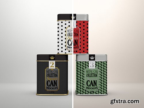 Three Square Tin Cans Mockup 219171889 Three Square Tin Cans Mockup 219171889