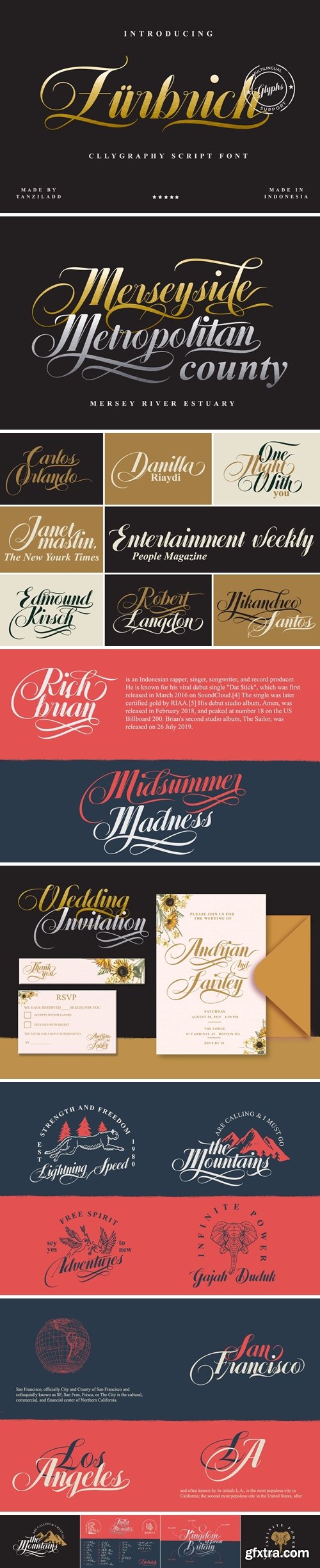 CM - Zürbrich Script font 4501777