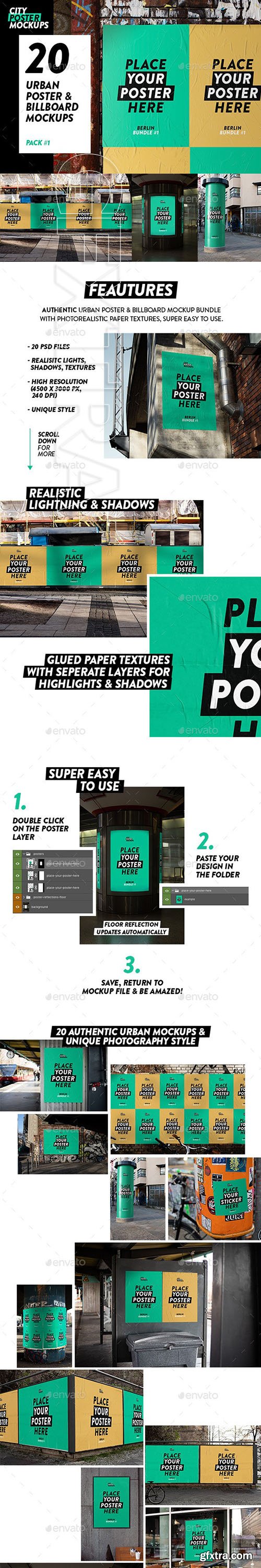 GraphicRiver - Urban Poster & Billboard Mockup Pack 25623162