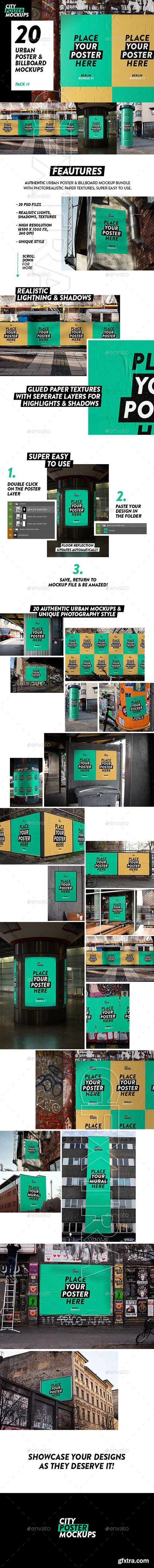 GraphicRiver - Urban Poster & Billboard Mockup Pack 25623162
