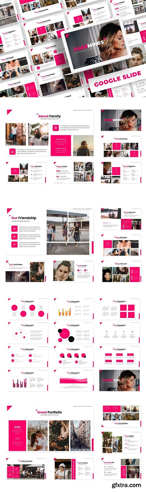 Charmings Powerpoint, Keynote and Google Slides Templates