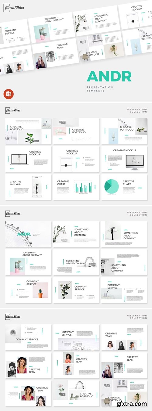 ANDR - Minimal Powerpoint, Keynote and Google Slides Templates
