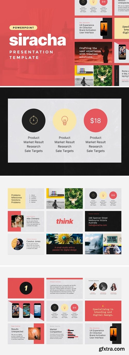 Siracha Powerpoint, Keynote and Google Slides Templates