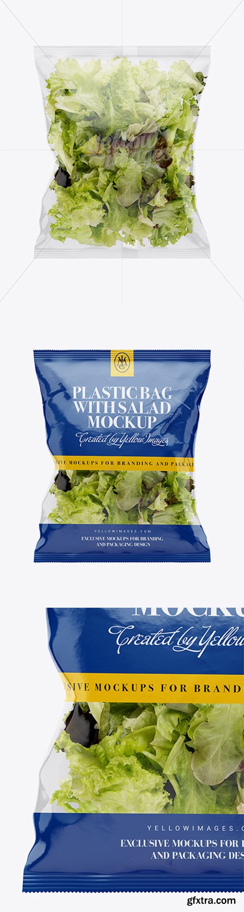 Clear Plastic Bag With Salad Mockup 15768 Gfxtra