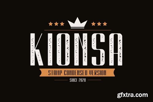 CM - Kionsa Stamp - Vintage Display font 4606912