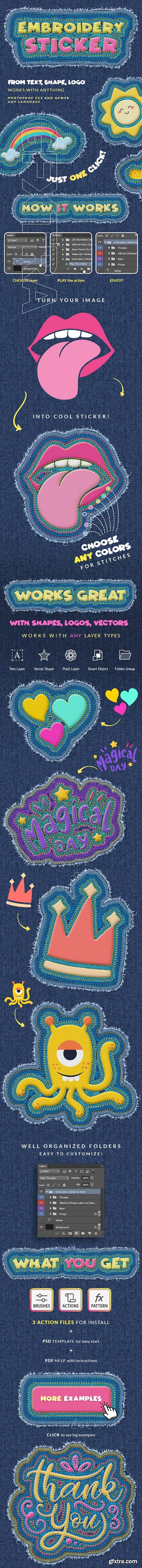 GraphicRiver - Embroidery Sticker - Photoshop Action 25804960