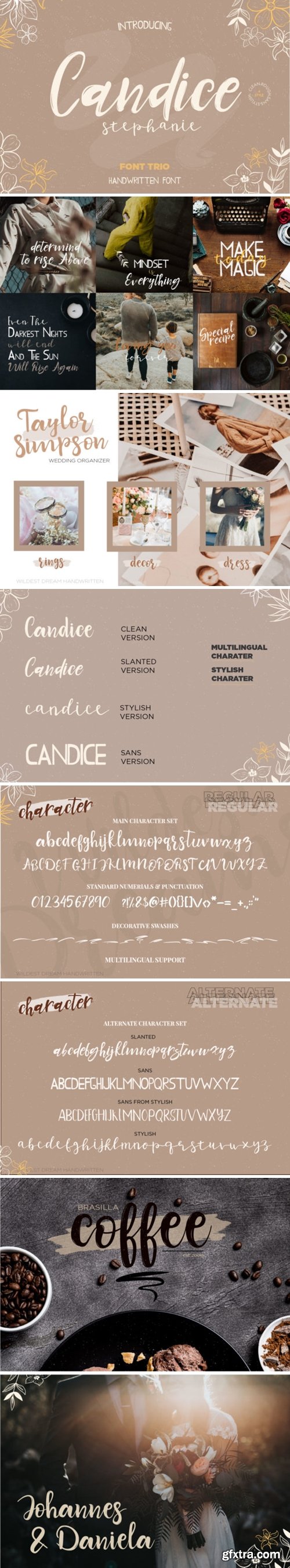 CretiveMarket - Candice Trio Font 4605966