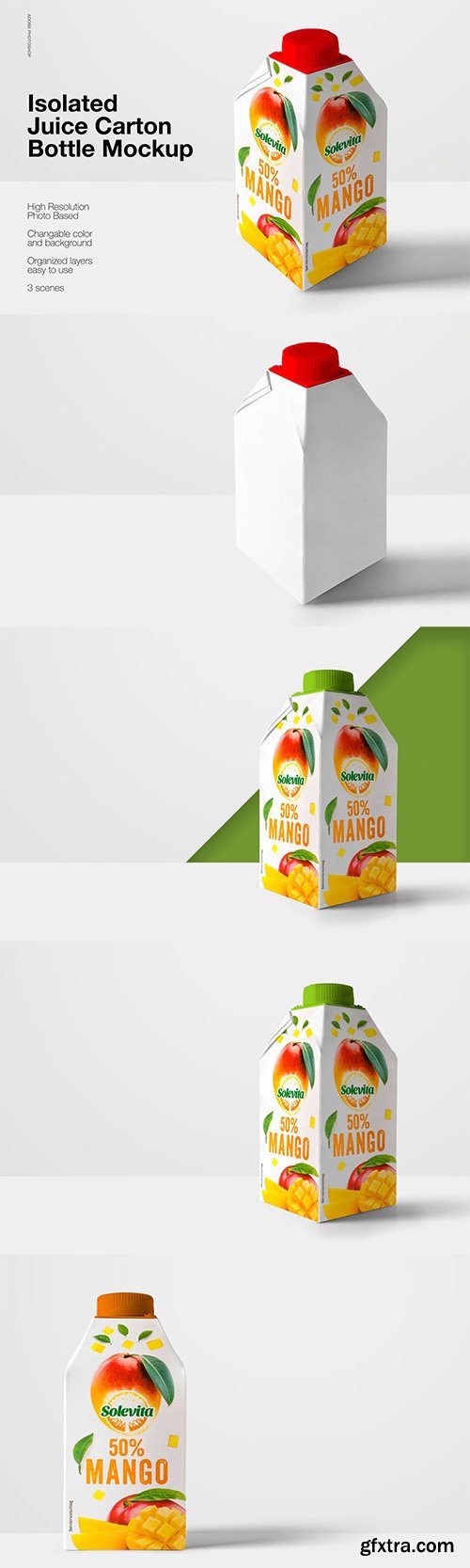Isolated Juice Carton Mockup Isolated Juice Carton Mockup