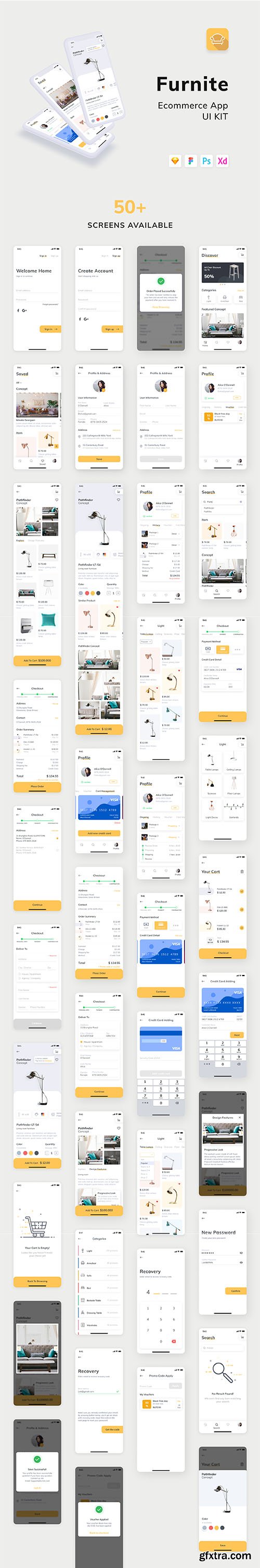 Furnite - Furniture E-Commerce UI KIT Furnite - Furniture E-Commerce UI KIT