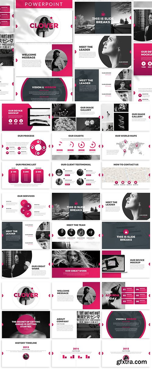 Clover - Business Powerpoint, Keynote and Google Slides Template Clover - Business Powerpoint, Keynote and Google Slides Template