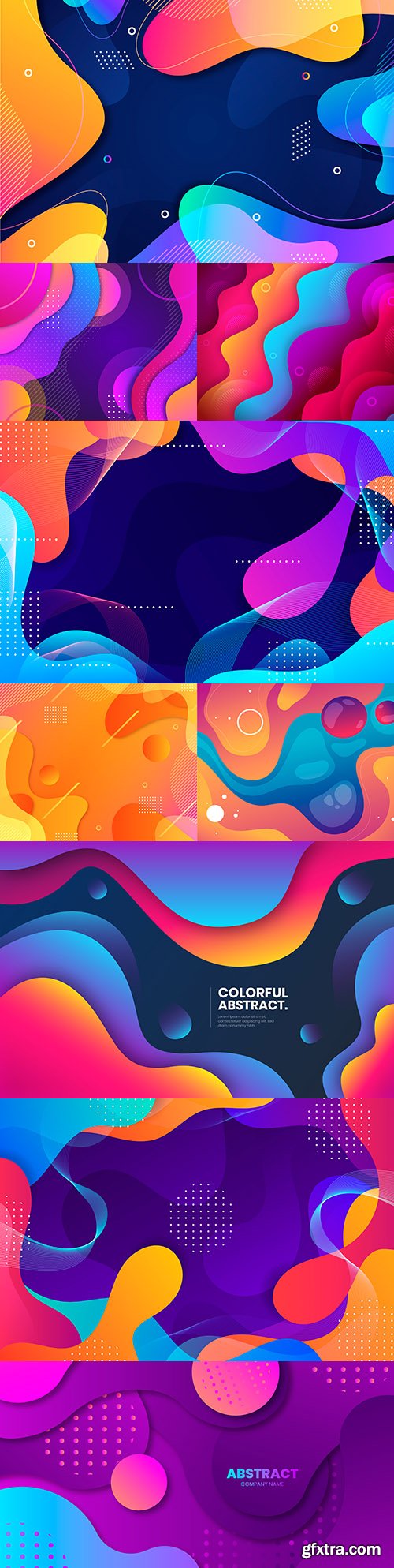 Colorful wavy background gradient abstract design 
