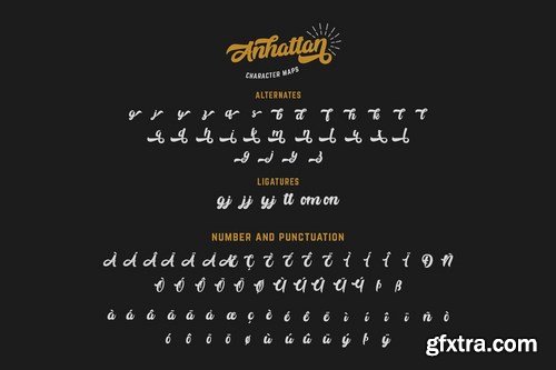 CM - Anhattan - Retro Bold Script Font 4621533