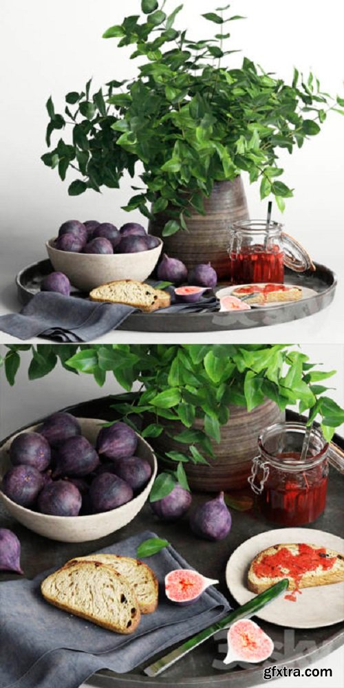 Fruit plant decoration set