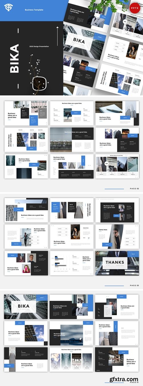 Bika Business Powerpoint, Keynote and Google Slides Templates