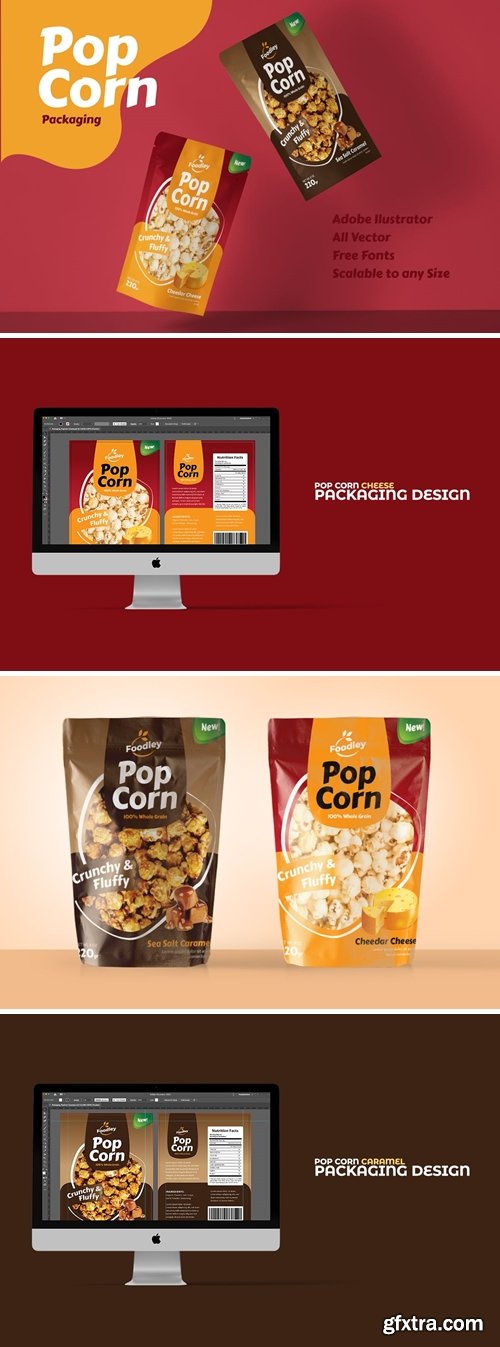 Popcorn Packaging Template