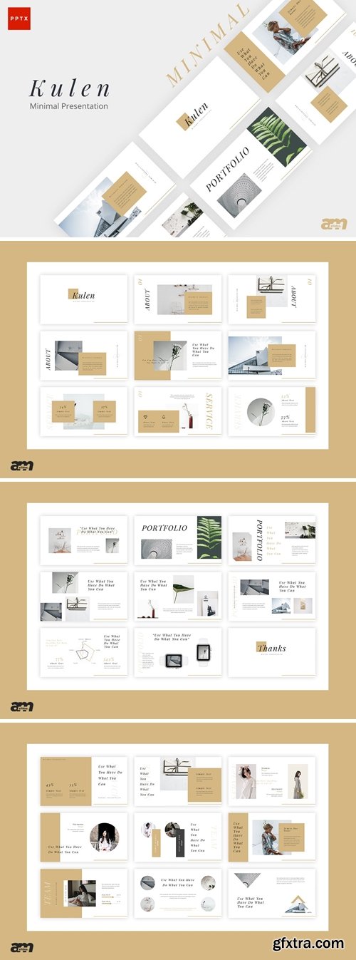 Kulen Minimal Powerpoint, Keynote and Google Slides Templates