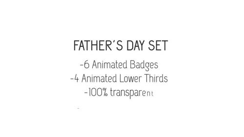 Father´s Day Badges & Lower Thirds - 13278604