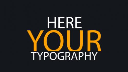 Stomp typography Opener - 13297694