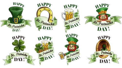 St. Patricks Badges - 12801063