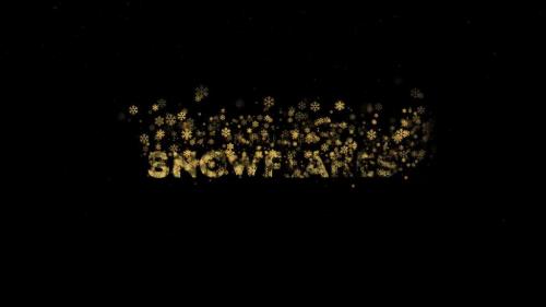 Titles Animator - Gold & Silver Snowflake - 13968202