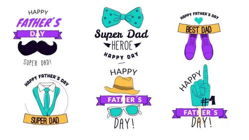 Father´s Day Badges & Lower Thirds - 13278604