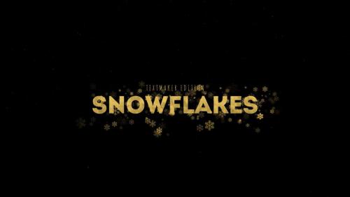 Titles Animator - Gold & Silver Snowflake - 13968202