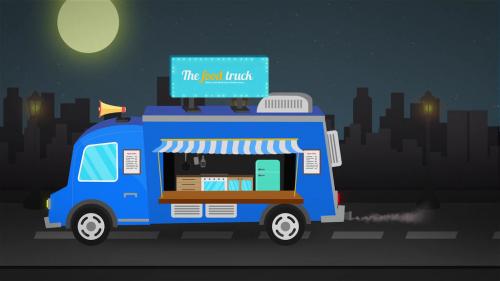 Food Van Logo Reveal - 13181642