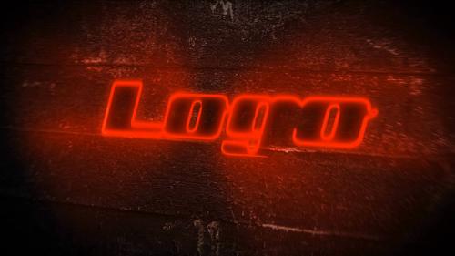 Neon Grunge Logo - 13981639