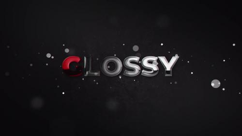 Glossy Particle Logo Reveal - 13186744