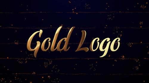 Gold Logo Reveal (Particles Intro) - 13196603