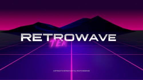 Retrowave Logo Reveal - 13652985
