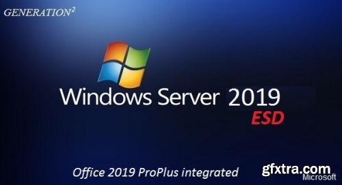 Windows Server 2019 Standard x64 v1809 Build 17763.1012 + Office 2019 ProPlus integrated