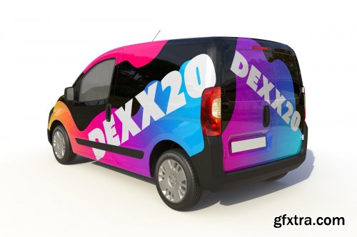 CreativeMarket - Van Wrap Mock-up 4482976