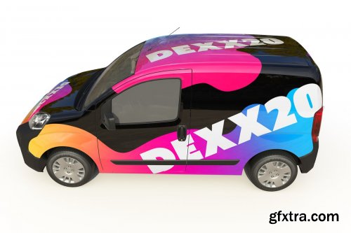 CreativeMarket - Van Wrap Mock-up 4482976