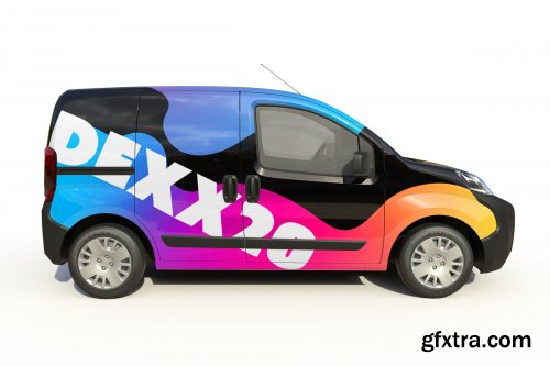 CreativeMarket - Van Wrap Mock-up 4482976