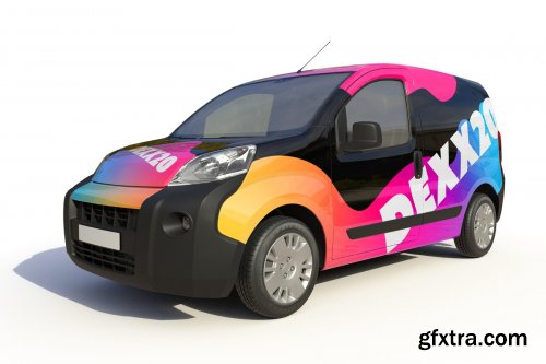 CreativeMarket - Van Wrap Mock-up 4482976
