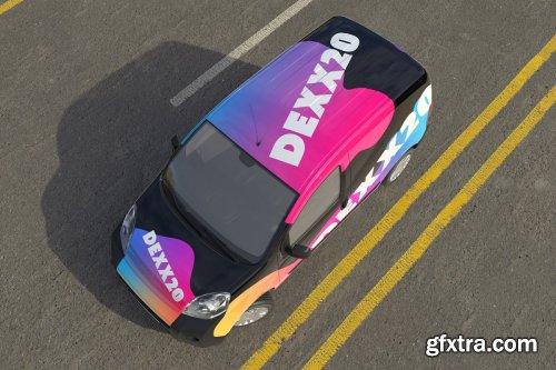 CreativeMarket - Van Wrap Mock-up 4482976