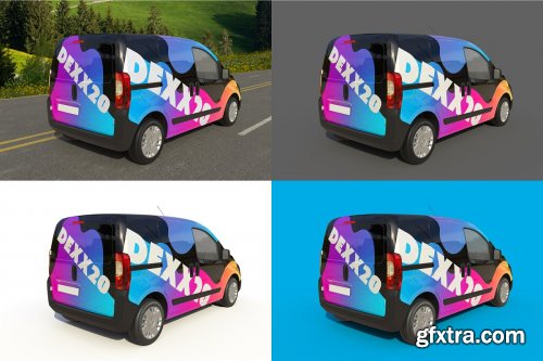 CreativeMarket - Van Wrap Mock-up 4482976
