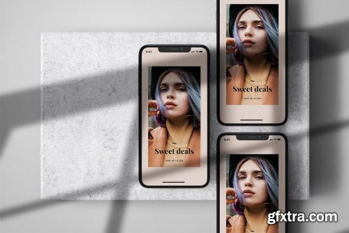 CreativeMarket - Phone Screen / UI / Instagram Mockup 4434578