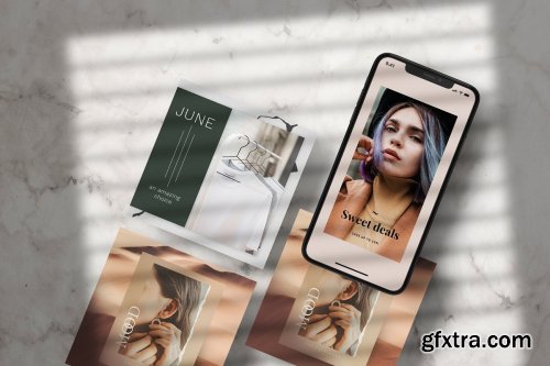 CreativeMarket - Phone Screen / UI / Instagram Mockup 4434578