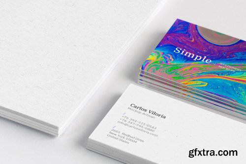 A4 and Business Cards Mockup 01 3807598